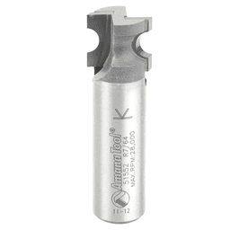 19/32" x 7/64" Radius Bull Nose Router Bit, 2-Flute, 1/2" Shank - Main Image