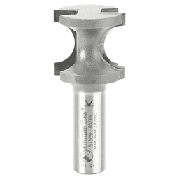 1-1/8" x 5/16" Radius Bull Nose Router Bit, 2-Flute, 1/2" Shank - Main Image