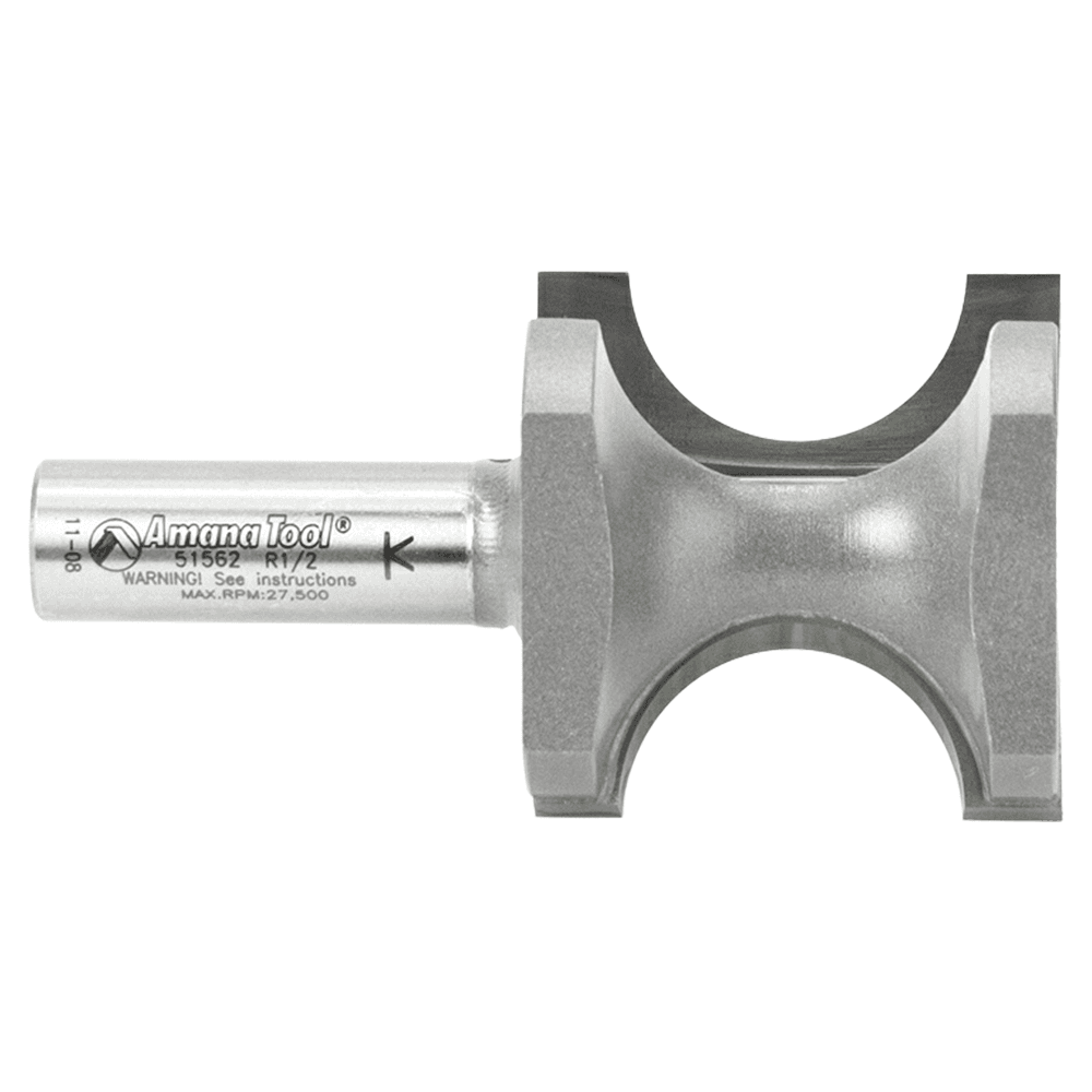 1-11/16" Dia x 1-9/16" Carbide Tipped Bull Nose Bit, 1/2" Radius, 1/2" Shank Alt 2 - Image