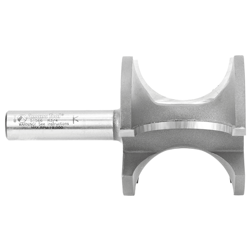 2-3/8" Dia x 2" Carbide Tipped Bull Nose Bit, 3/4" Radius, 1/2" Shank Alt 2 - Image