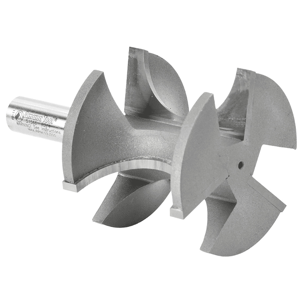 2-3/8" Dia x 2" Carbide Tipped Bull Nose Bit, 3/4" Radius, 1/2" Shank Alt 3 - Image