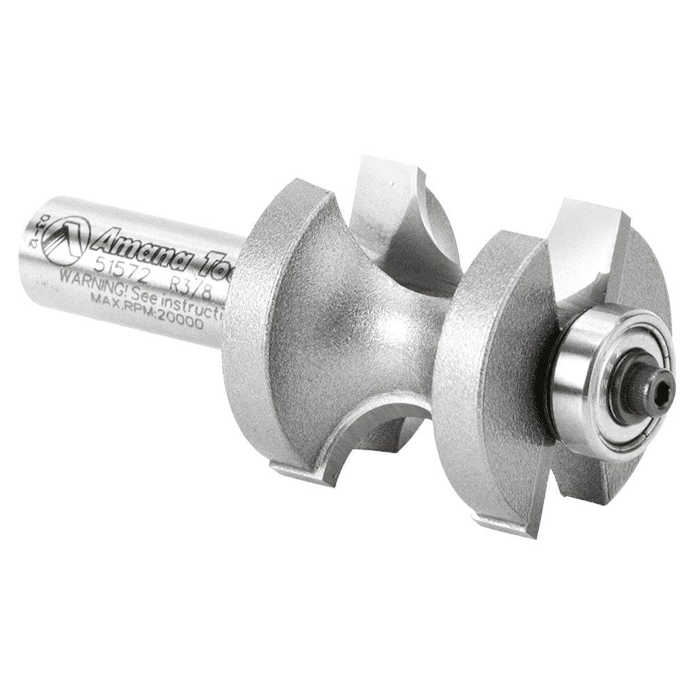 1-3/8" Dia x 1-5/16" Carbide Tipped Bull Nose Bit, 3/8" Radius, 1/2" Shank Alt 3 - Image
