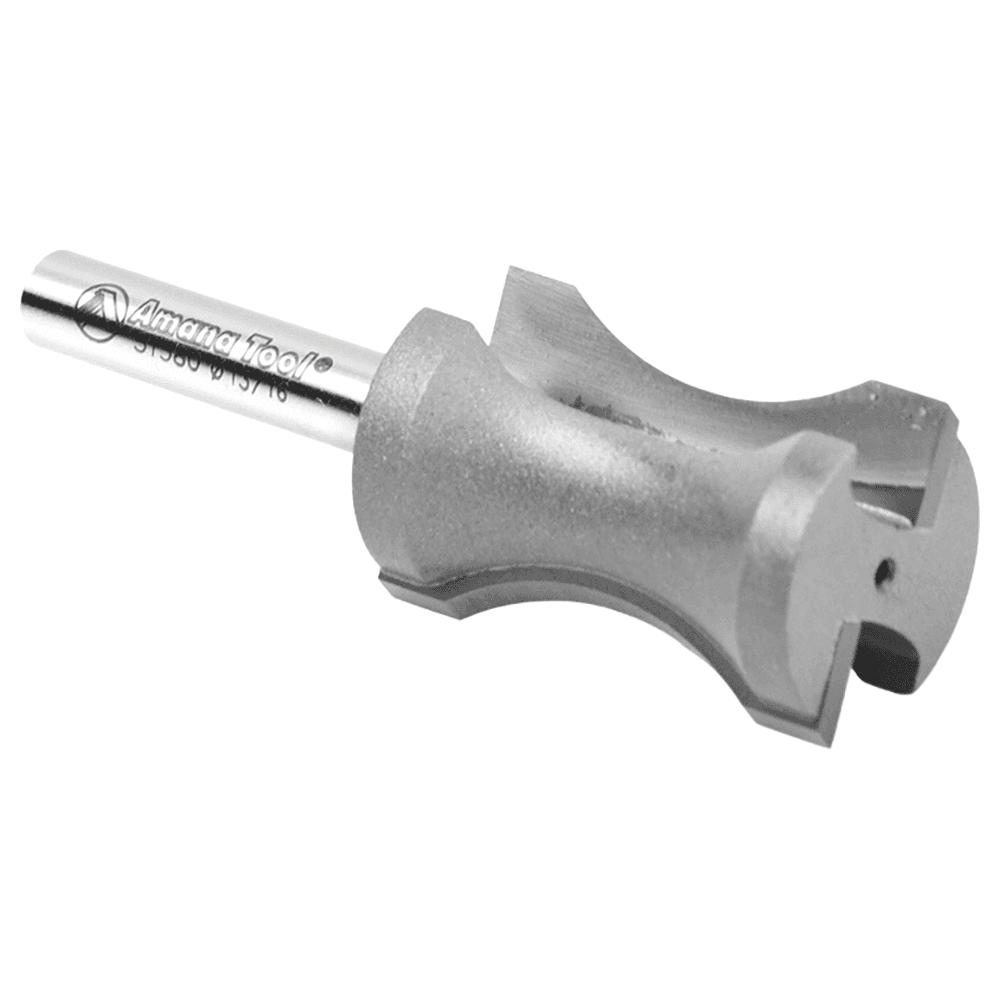 13/16" Dia x 1-1/4" Carbide Tipped Convex Edging 23/32" Radius, 1/4" Shank Alt 3 - Image