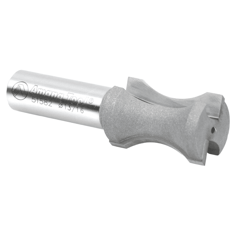 13/16" Dia x 1-1/4" Carbide Tipped Convex Edging 23/32" Radius, 1/2" Shank Alt 3 - Image