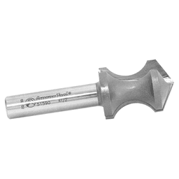 1-1/8" Dia x 1-9/16" Carbide Tipped Hand Grip Plunge 1/2" Radius x 28.9°, 1/2" Shank Alt 2 - Image