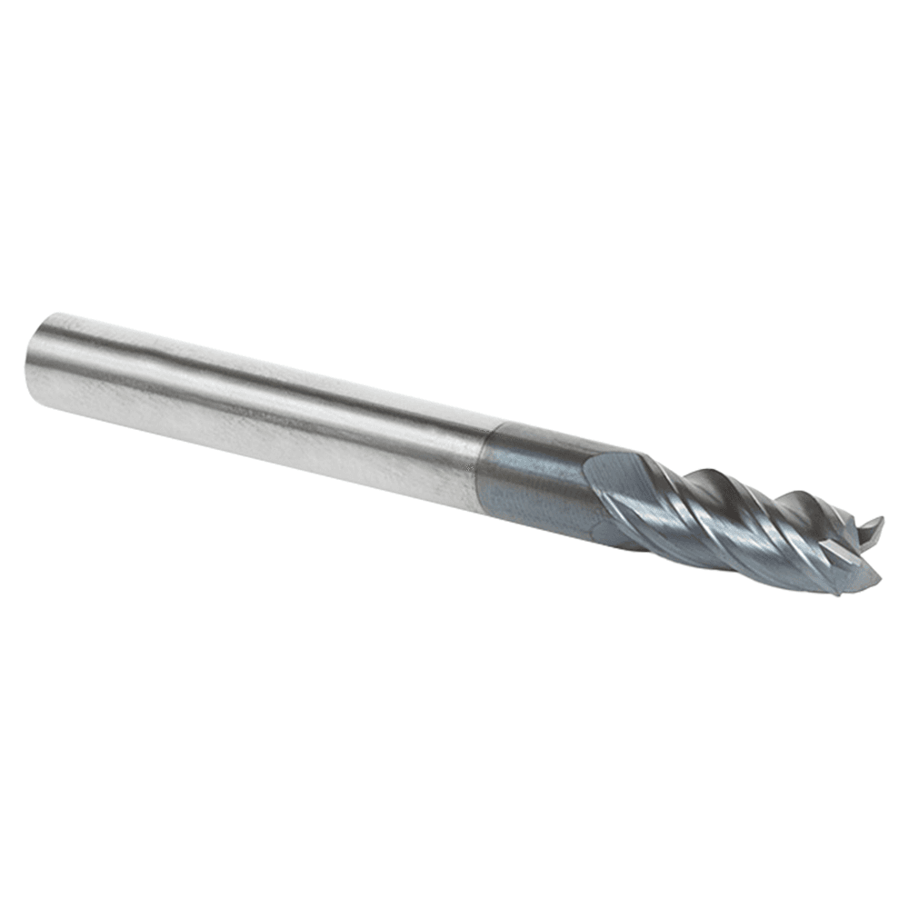 1/4" x 5/8" Solid Carbide AlTiN Coated CNC Variable Helix Spiral Square Bottom End Mill Bit, 4-Flute, 1/4" Shank Alt 3 - Image
