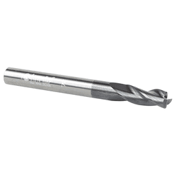 6mm Dia x 16mm CNC Metric Solid Carbide Spiral for Steel & Stainless Steel with AlTiN Coating 3-Flute, 6mm Shank, 60mm Long Up-Cut Router Bit, /45º Corner Chamfer End Mill Alt 3 - Image