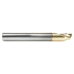 3/16" Dia x 1/8" Solid Carbide Aluminum Chamfer Edge Router Bit, 1/4" Shank ZrN Coated Up-Cut End Mill Alt 2 - Image