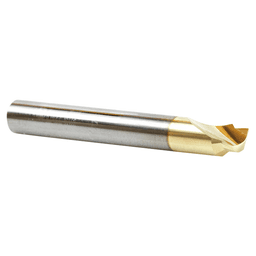 3/16" Dia x 1/8" Solid Carbide Aluminum Chamfer Edge Router Bit, 1/4" Shank ZrN Coated Up-Cut End Mill Alt 3 - Image