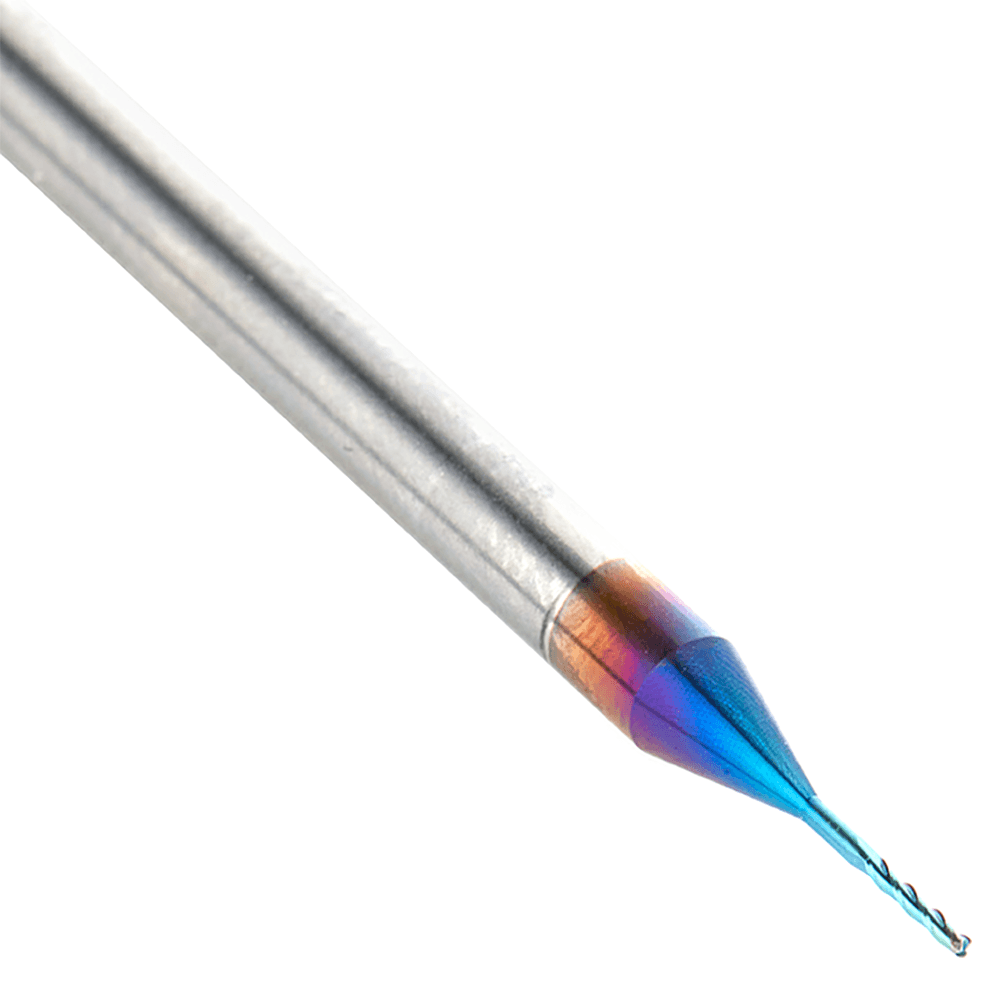 0.023" x 2 Up-Cut Spektra Extreme Tool Life Coated Spiral Plunge Bit, 3-Flute, 1/8" Shank Alt 4 - Image