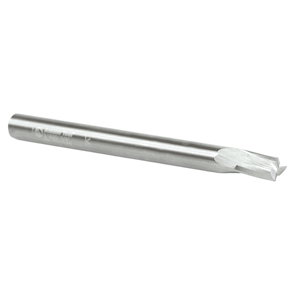1/4" Dia x 3/8" Solid Carbide Spiral Finisher Router Bit, 1/4" Shank Up-Cut Alt 3 - Image