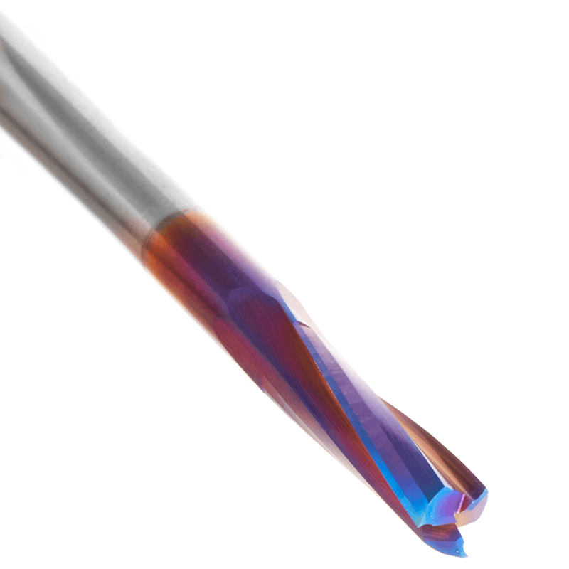 1/4" Dia x 7/8" Solid Carbide Spektra Extreme Tool Life Coated Spiral Finisher Router Bit, 1/4" Shank Up-Cut Alt 4 - Image