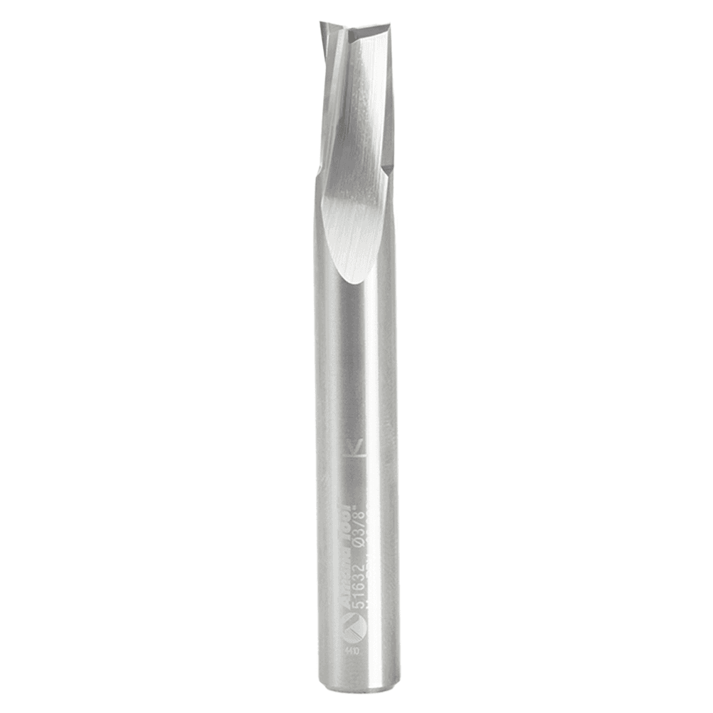 3/8" Dia x 5/8" Solid Carbide Spiral Finisher Router Bit, 3/8" Shank Up-Cut Alt 2 - Image