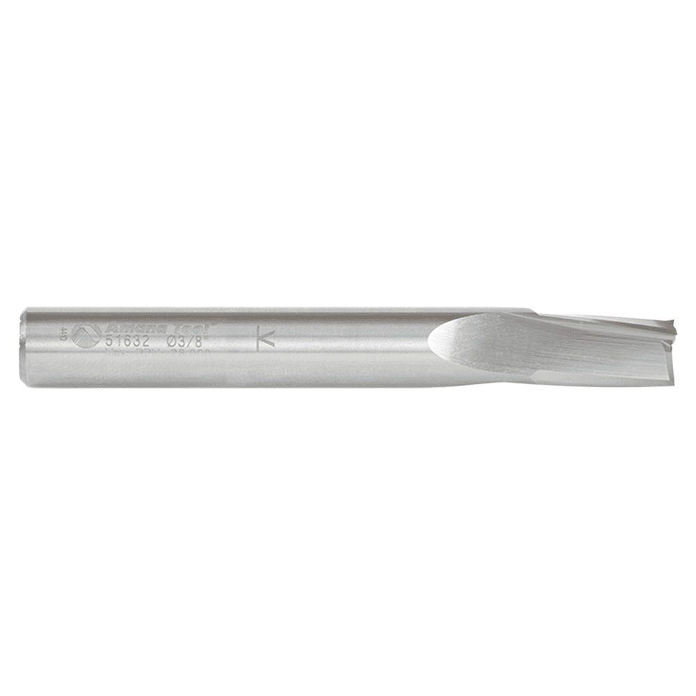 3/8" Dia x 5/8" Solid Carbide Spiral Finisher Router Bit, 3/8" Shank Up-Cut Alt 5 - Image