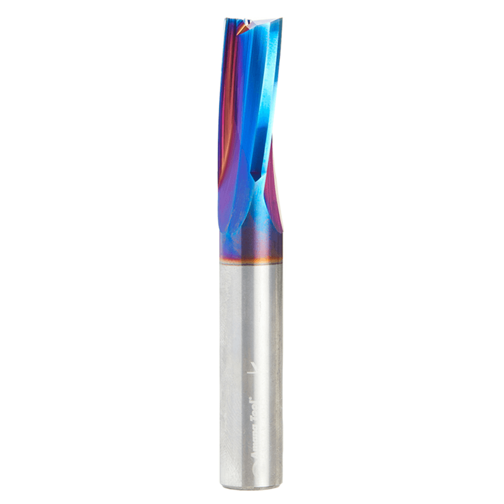 1/2" Dia x 1-1/8" Solid Carbide Spektra Extreme Tool Life Coated Spiral Finisher Router Bit, 1/2" Shank Up-Cut Main - Image