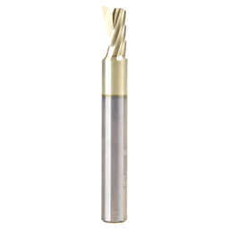 5/16" Dia x 9/16" Solid Carbide CNC Spiral 'O' Flute, Aluminum Cutting, 5/16" Shank, Up-Cut ZrN Coated Router Bit Alt 1 - Image