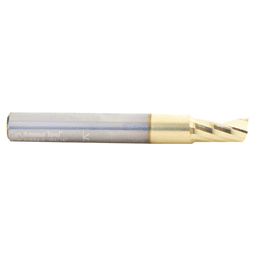 5/16" Dia x 9/16" Solid Carbide CNC Spiral 'O' Flute, Aluminum Cutting, 5/16" Shank, Up-Cut ZrN Coated Router Bit Alt 2 - Image