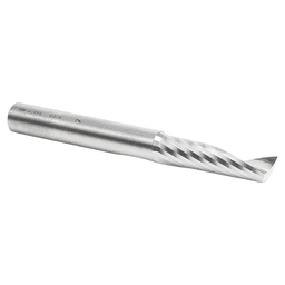 3/8" Dia x 1-3/8" Solid Carbide CNC Spiral 'O' Single Flute, Aluminum Cutting, 3/8" Shank, 3-1/2" Long Up-Cut Router Bit Alt 2 - Image