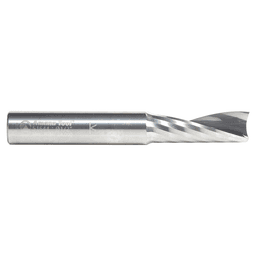 1/2" Dia x 1-3/8" Solid Carbide CNC Spiral 'O' Single Flute, Aluminum Cutting, 1/2" Shank, 3-1/2" Long Up-Cut Router Bit Alt 2 - Image