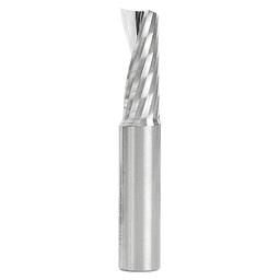 1/2" Dia x 1-1/4" Solid Carbide CNC Spiral 'O' Single Flute, Plastic Cutting, 1/2" Shank, 3" Long Up-Cut Router Bit Alt 1 - Image