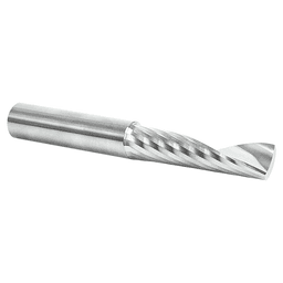 1/2" Dia x 2" Solid Carbide CNC Spiral 'O' Single Flute, Plastic Cutting, 1/2" Shank, 4" Long Up-Cut Router Bit Alt 3 - Image