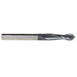 3/16" x 2" High Performance CNC 'V' Up-Cut Spiral Drill Router Bit/End Mill, 2-Flute, 3/16" Shank - Alt Image 1