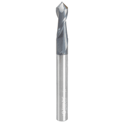 1/4" x 2-1/2" High Performance CNC 'V' Up-Cut Spiral Drill Router Bit/End Mill, 2-Flute, 1/4" Shank - Main Image