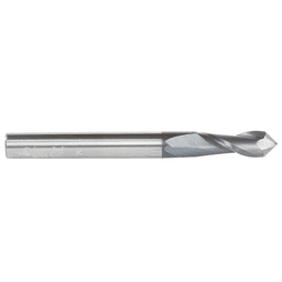 1/4" x 2-1/2" High Performance CNC 'V' Up-Cut Spiral Drill Router Bit/End Mill, 2-Flute, 1/4" Shank - Alt Image 1
