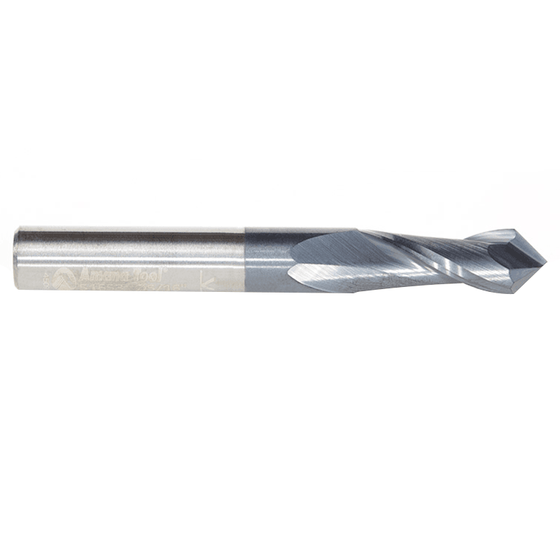 5/16" x 2-1/2" High Performance CNC 'V' Up-Cut Spiral Drill Router Bit/End Mill, 2-Flute, 5/16" Shank - Main Image