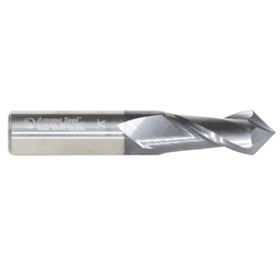 7/16" x 2-1/2" High Performance CNC 'V' Up-Cut Spiral Drill Router Bit/End Mill, 2-Flute, 7/16" Shank - Alt Image 1