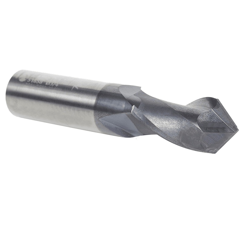 3/4" x 4" High Performance CNC 'V' Up-Cut Spiral Drill Router Bit/End Mill, 2-Flute, 3/4" Shank - Alt Image 2