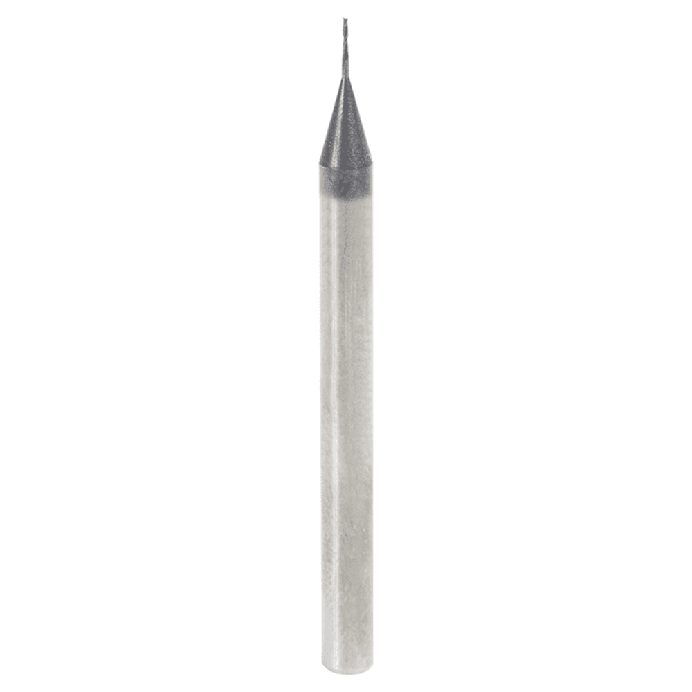 51661 0.015" AlTiN Coated CNC Steel Square Mini End Mill Bit, 2-Flute Alt 1 - Image