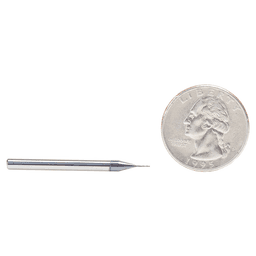 51661 0.015" AlTiN Coated CNC Steel Square Mini End Mill Bit, 2-Flute Alt 2 - Image