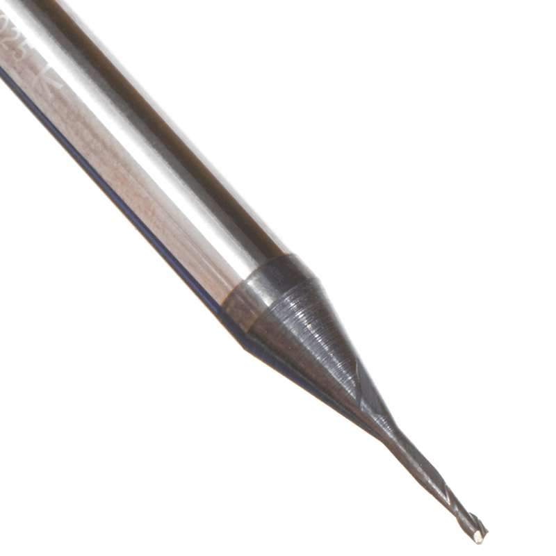 0.025" AlTiN Coated CNC Steel Square Mini End Mill Bit, 2-Flute Alt 3 - Image