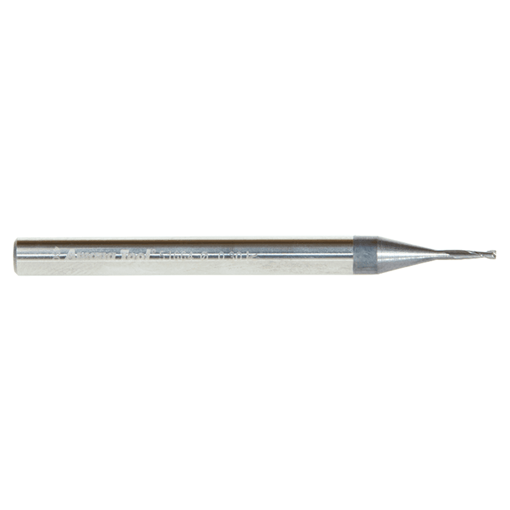 0.030" AlTiN Coated CNC Steel Square Mini End Mill Bit, 2-Flute Alt 2 - Image