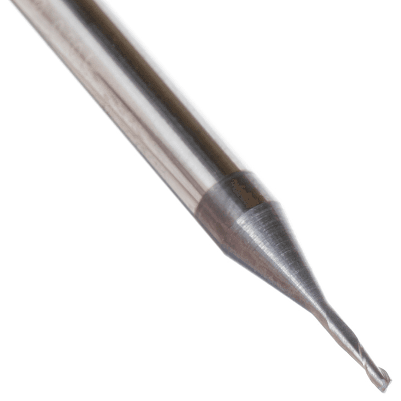 0.030" AlTiN Coated CNC Steel Square Mini End Mill Bit, 2-Flute Alt 3 - Image