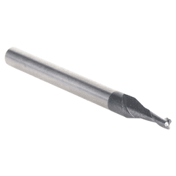 1/16" Dia x 3/16" CNC Solid Carbide Up-Cut Spiral Router Bit for Steel/Stainless Steel with AlTiN Coating 2-Flute, 1/8" Shank Alt 2 - Image