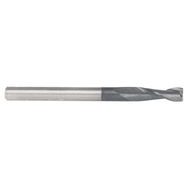 1/8" Dia x 3/8" CNC Solid Carbide Up-Cut Spiral Router Bit for Steel/Stainless Steel with AlTiN Coating 2-Flute, 1/8" Shank Alt 1 - Image