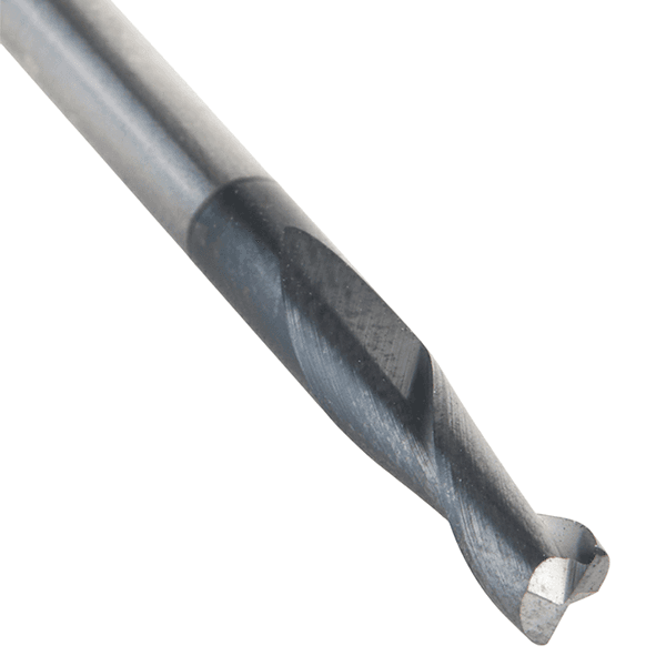 1/8" Dia x 3/8" CNC Solid Carbide Up-Cut Spiral Router Bit for Steel/Stainless Steel with AlTiN Coating 2-Flute, 1/8" Shank Alt 3 - Image