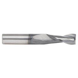3/8" Dia x 1" CNC Solid Carbide Spiral Router Bit for Steel/Stainless Steel with AlTiN Coating 2-Flute, 3/8" Shank Alt 1 - Image