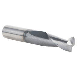 3/8" Dia x 1" CNC Solid Carbide Spiral Router Bit for Steel/Stainless Steel with AlTiN Coating 2-Flute, 3/8" Shank Alt 2 - Image