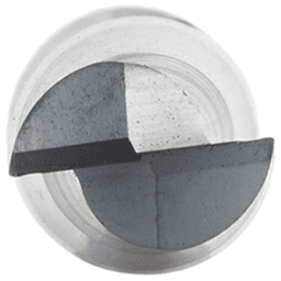 3/8" Dia x 1" CNC Solid Carbide Spiral Router Bit for Steel/Stainless Steel with AlTiN Coating 2-Flute, 3/8" Shank Alt 3 - Image