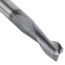 3/8" Dia x 1" CNC Solid Carbide Spiral Router Bit for Steel/Stainless Steel with AlTiN Coating 2-Flute, 3/8" Shank Alt 4 - Image