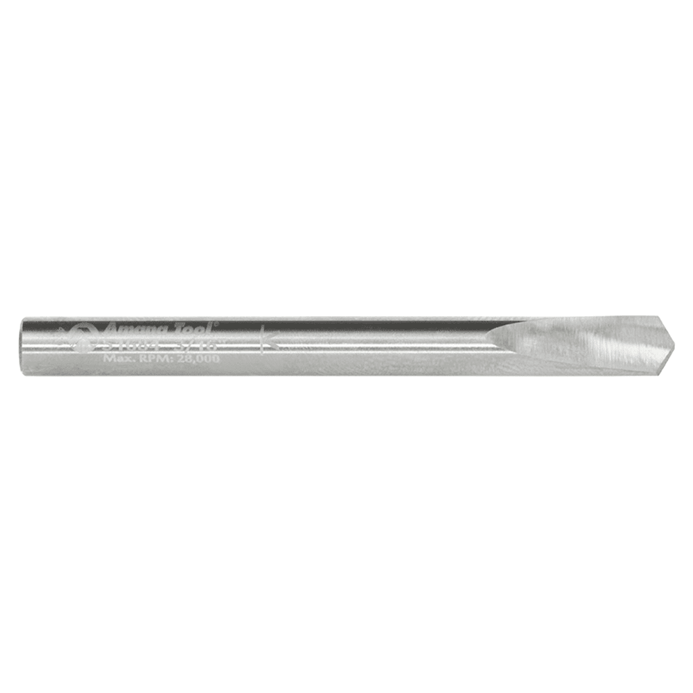 3/16" Dia x 9/16" CNC Solid Carbide 118° Point Spade Drill Router Bit, 3/16" Shank Alt 2 - Image