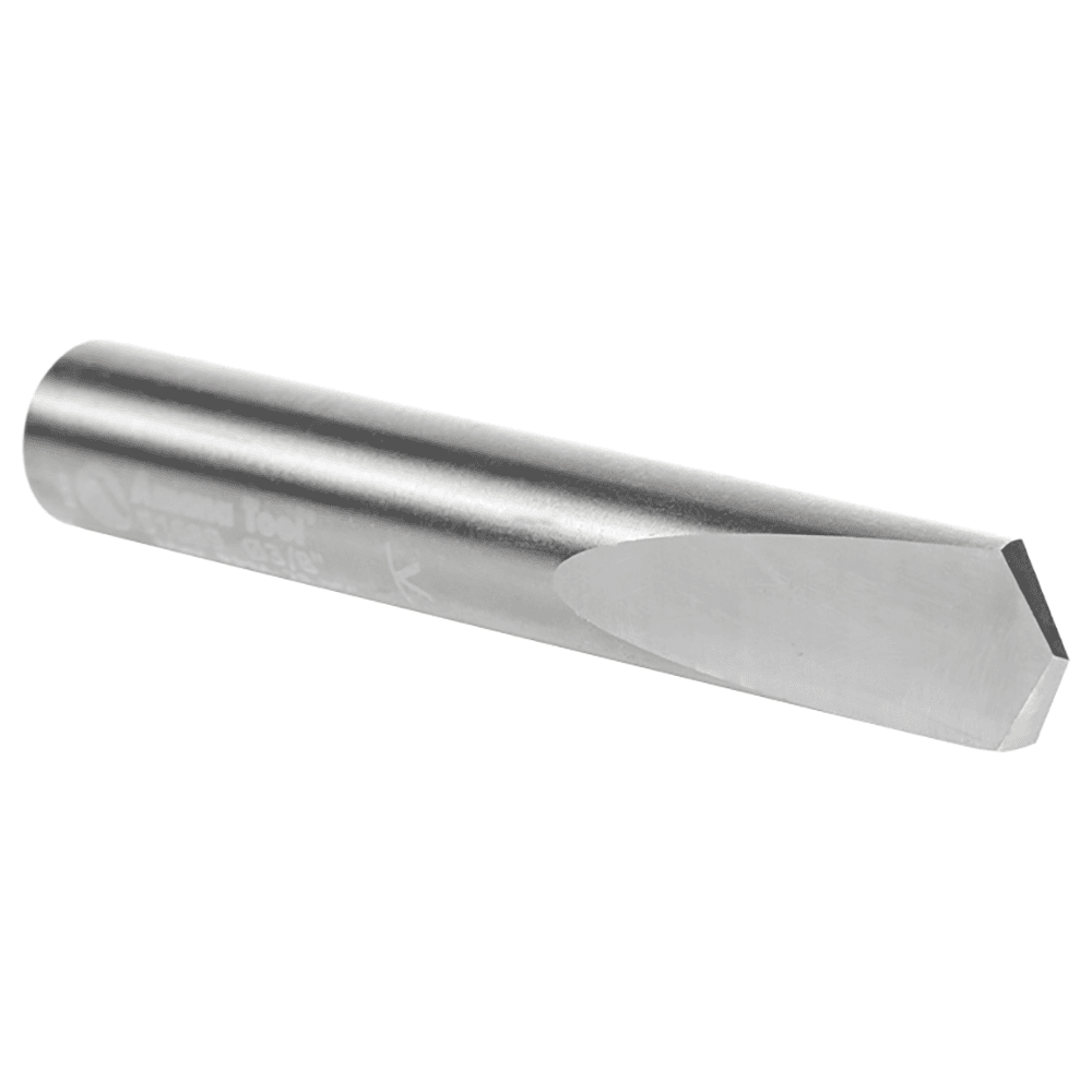 3/8" Dia x 1" CNC Solid Carbide 118° Point Spade Drill Router Bit, 3/8" Shank Alt 3 - Image