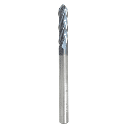 1/8" Dia x 1/16" High Performance CNC Solid Carbide 'V' Spiral Drills with AlTiN Coating 4-Flute, 1/8 Shank, 1-1/2" Long Up-Cut Router Bit, /End Mill Main - Image
