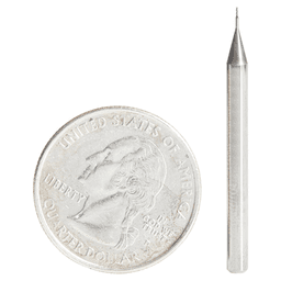 51720 0.015" AlTiN Coated CNC Steel Square Mini End Mill Bit, 4-Flute Alt 1 - Image