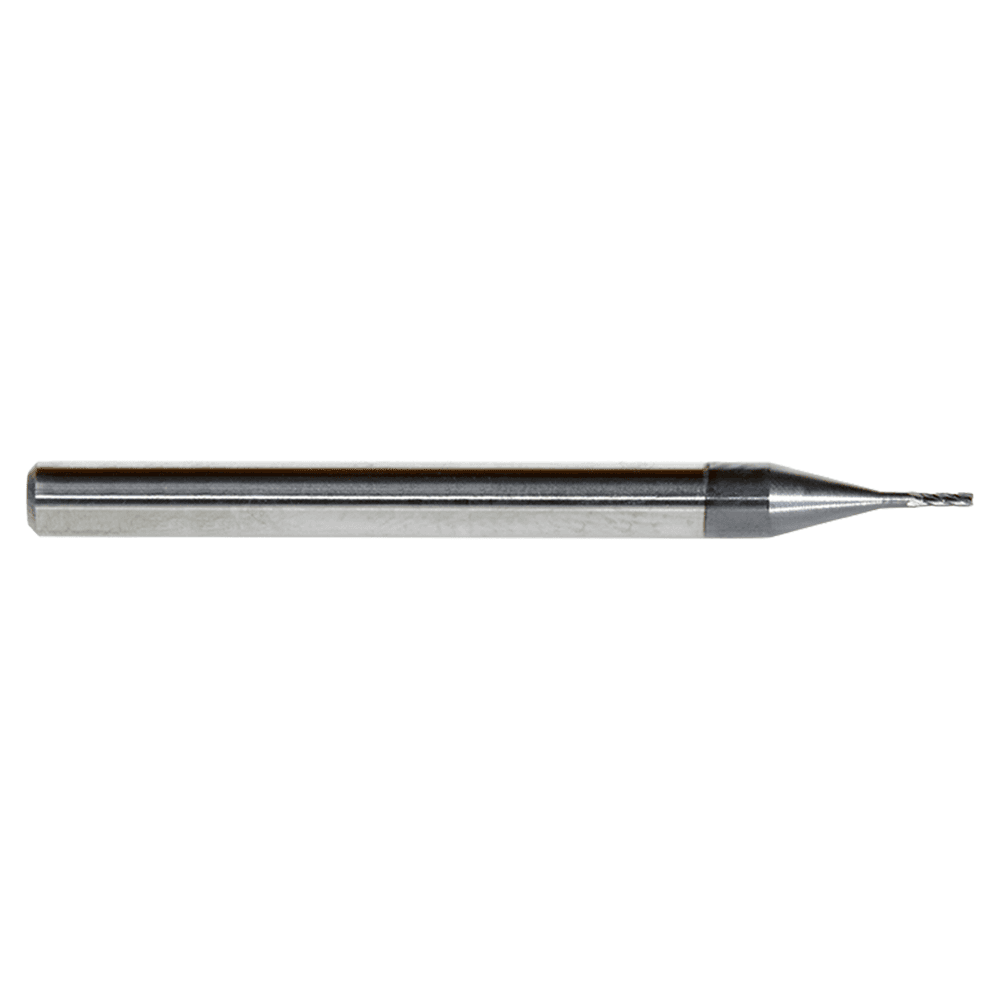 0.025" AlTiN Coated CNC Steel Square Mini End Mill Bit, 4-Flute Alt 2 - Image
