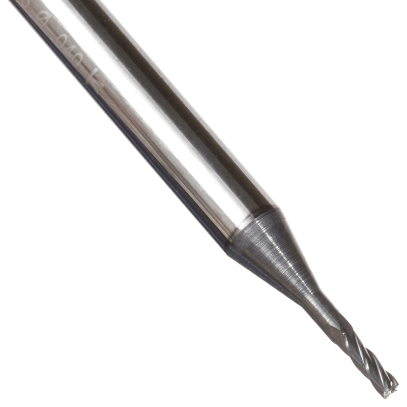 0.040" AlTiN Coated CNC Steel Square Mini End Mill Bit, 4-Flute Alt 3 - Image
