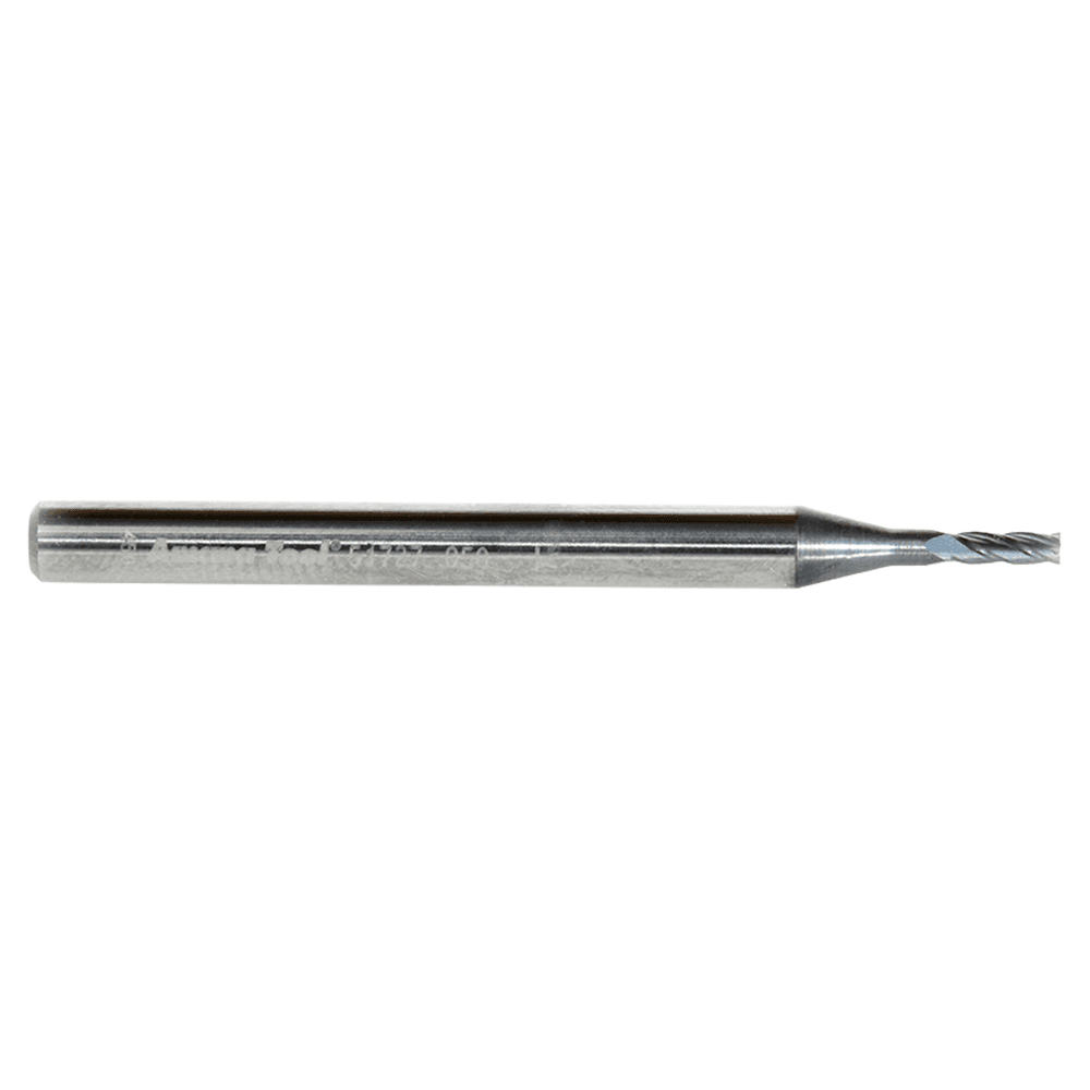 0.050" AlTiN Coated CNC Steel Square Mini End Mill Bit, 4-Flute Alt 2 - Image